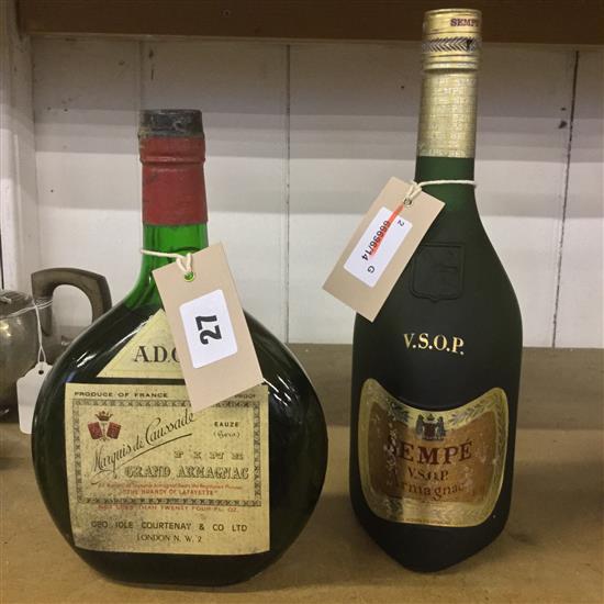 Marquis de Caussade Grande Armagnac & Sempe VSOP Armagnac (2 bottles)